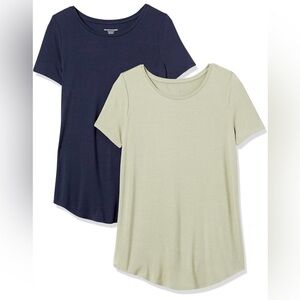 Navy and Light Green T-Shirt Set